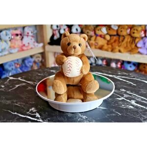 TY Beanie Baby - Shortstop the Baseball Bear | Tush Tag‎ Issues | Vintage | Rare